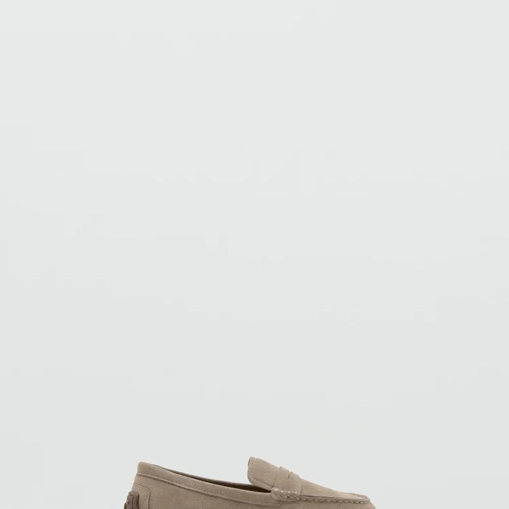 Kids Suede Loafers - Taupe